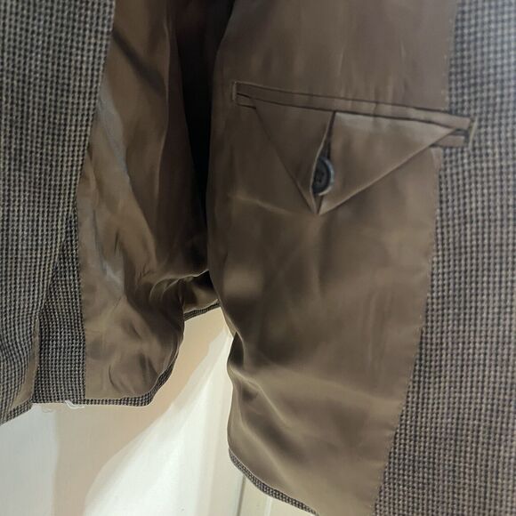 Ralph Lauren Jacket Brown 100% Wool Blazer Sport Coat Jacket 46R RN90736 CA01129 - Picture 7 of 11